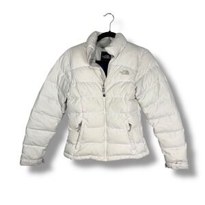 Women's The North Face TNF 700 Fill Nuptse 2 Down Gray Puffer Jacket Size XS